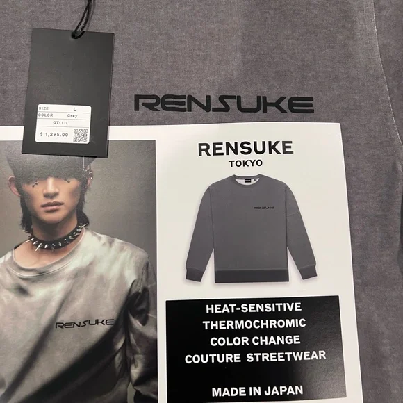 RENSUKE HEAT-SENSITIVE COLOR CHANGING SHORT SLEEVE SHIRT IN COTTON